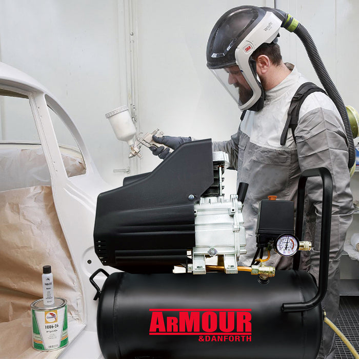 COMPRESSORE 24L AD OLIO CON MANOMETRO