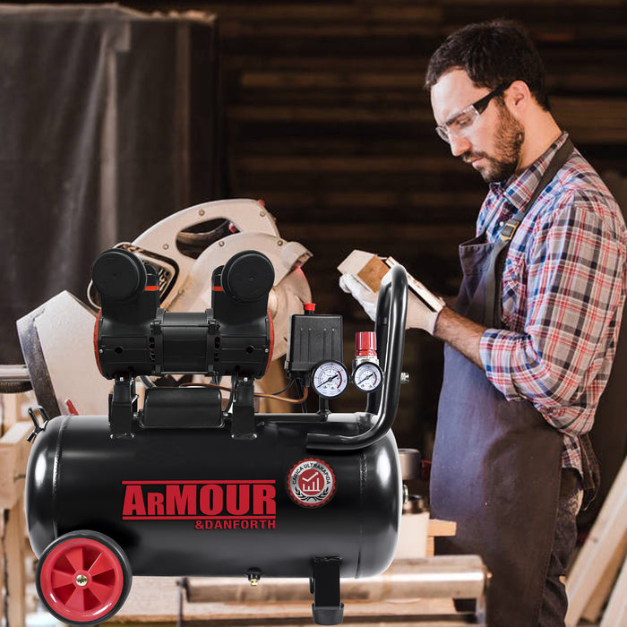 COMPRESSORE SUPER SILENZIATO MOD 50 PRO MOTORE 2 POLI