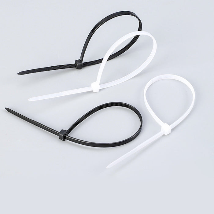 SET 3 PACKS OF SELF-LOCKING CLAMPS 100PCS EACH. TOTAL 300 TIES