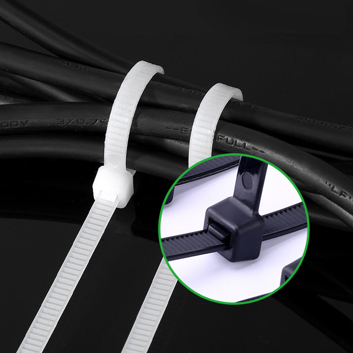 SET 3 PACKS OF SELF-LOCKING CLAMPS 100PCS EACH. TOTAL 300 TIES