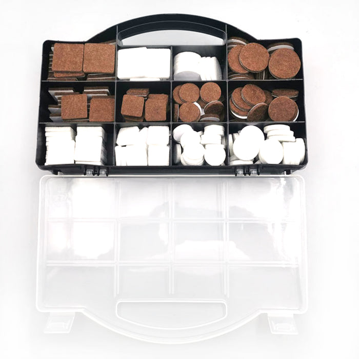 CASE WITH 300 PIECES ASSORTED FELT