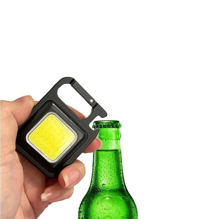 MULTI-FUNCTION RECHARGEABLE LED LIGHT KEYRING