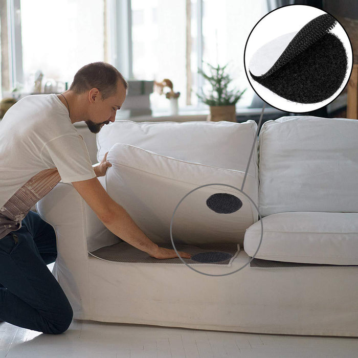 PAD VELCRO BIADESIVO RIUTILIZZABILE SET DA 8 PEZZI