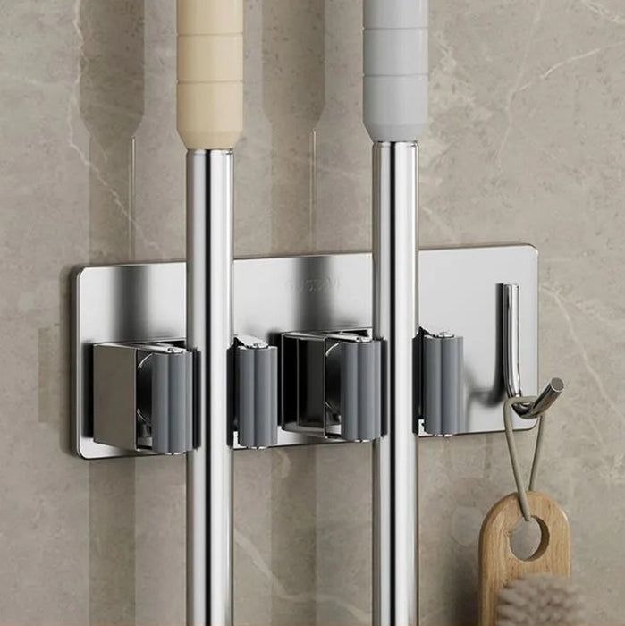 ROLLER BROOM HOLDER WITH HOOK