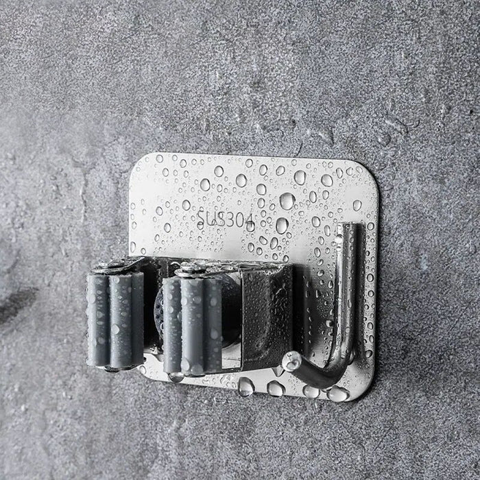 ROLLER BROOM HOLDER WITH HOOK