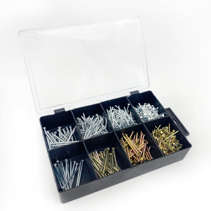 BOX OF ASSORTED NAILS