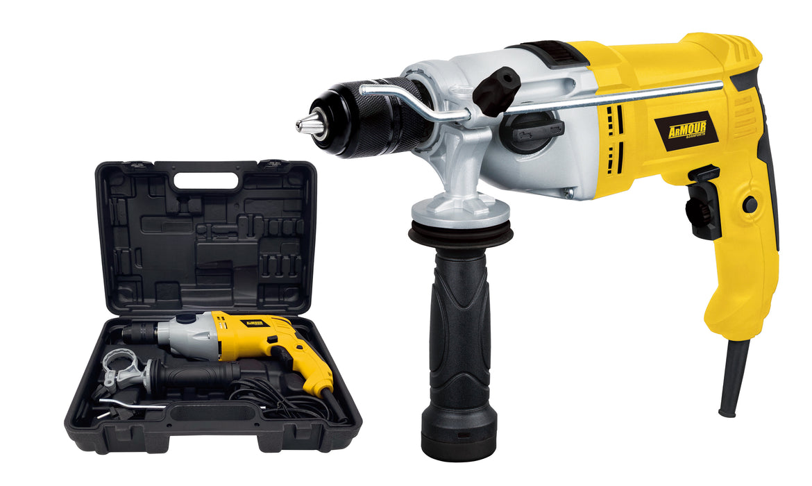 850WATT PERCUSSION DRILL WITH DOUBLE MECHANICAL SPEED