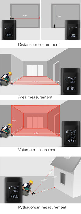 MISURATORE DI DISTANZA DIGITALE A BATTERIA