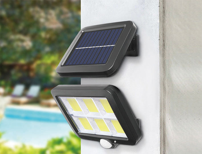 FARO LED CON PANNELLO RICARICA SOLARE