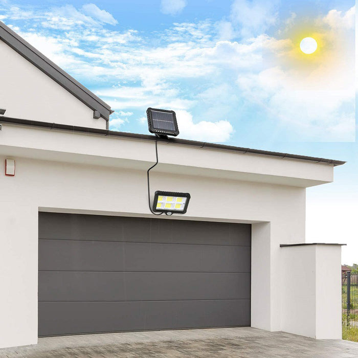 FARO LED CON PANNELLO RICARICA SOLARE