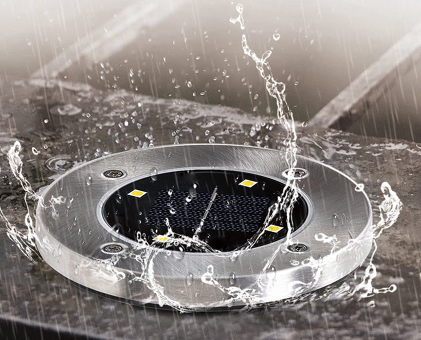 SET 4 LED SEGNAPASSI SOLARI MODELLO METAL