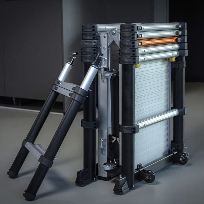 Piattaforma ponteggio telescopico pieghevole ALLUMINIO