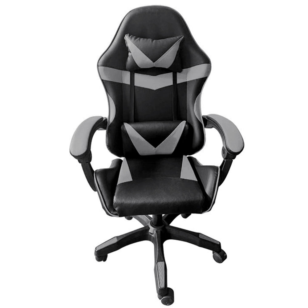 Poltrona Gaming Player Grigio In Finta Pelle Con Braccioli E Base Girevole Modello Player 84643387