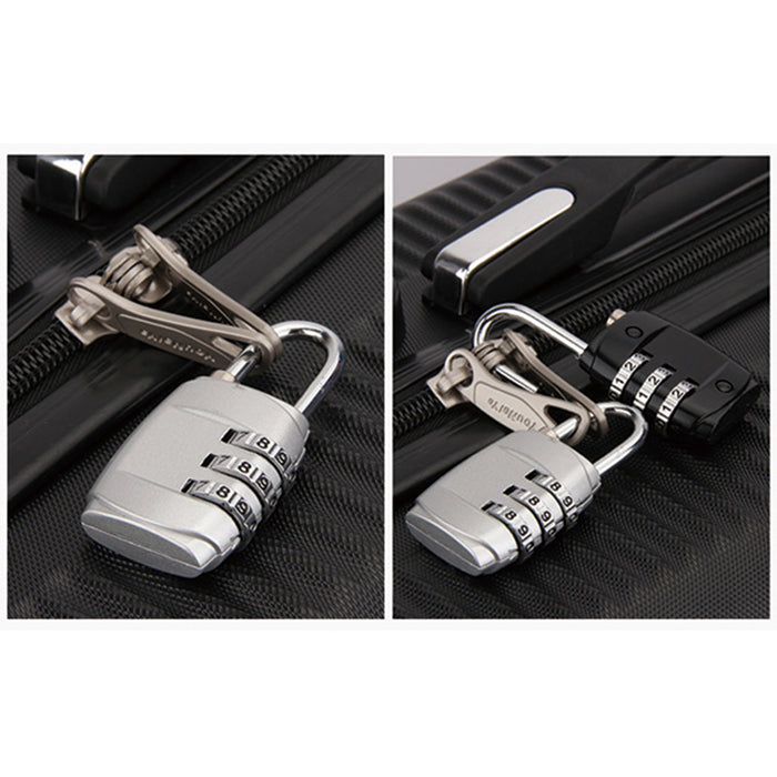 LUCCHETTO CON COMBINAZIONE SET 4 PEZZI