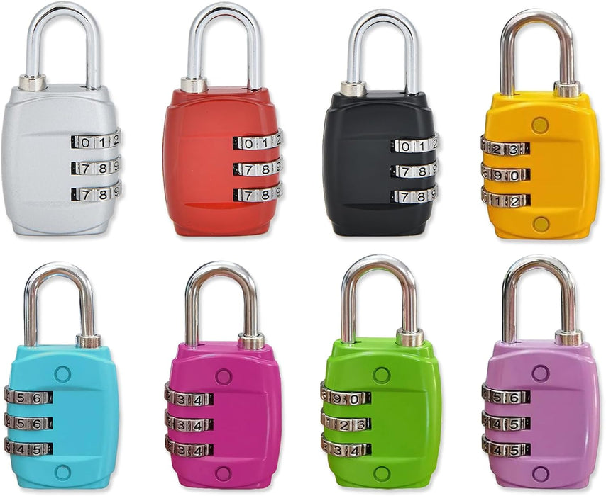 LUCCHETTO CON COMBINAZIONE SET 4 PEZZI