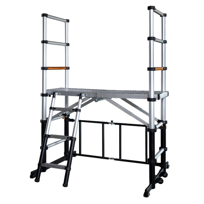 Piattaforma ponteggio telescopico pieghevole ALLUMINIO